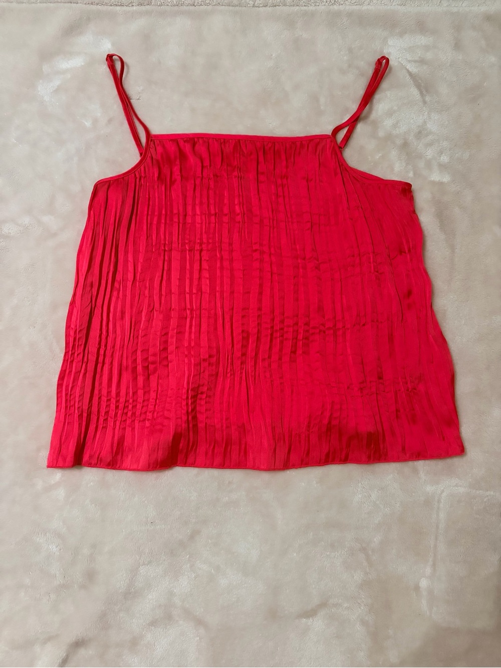 a new day Hot Pink Pleated Spaghetti-Strap Cami